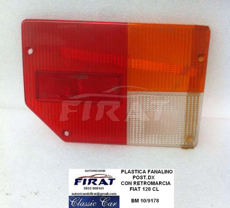 PLASTICA FANALINO FIAT 128 CL POST.DX C/R